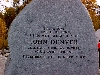 One of the many engraved stones in the JD Sanctuary!